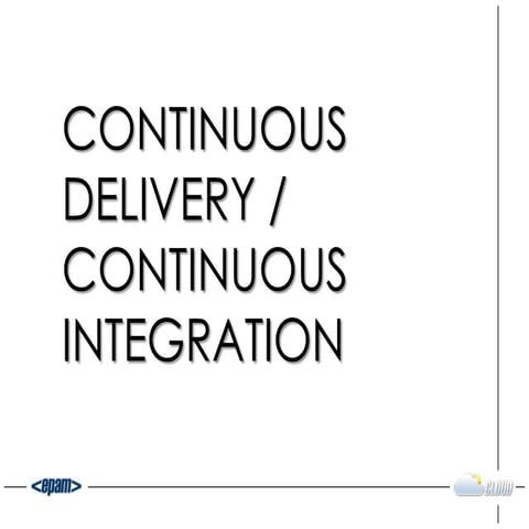 Continuous delivery continuous integration 0.3