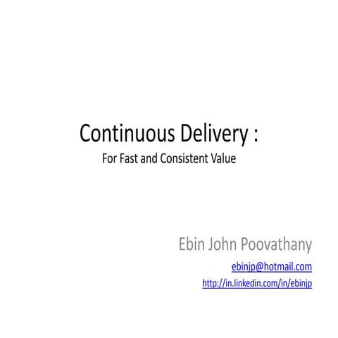 Are we Agile, without Continuous Delivery!!