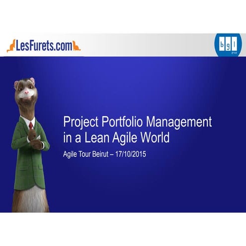 Project portfolio management in an Lean Agile World – Rami Karam