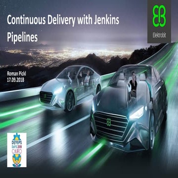 Continuous delivery with jenkins pipelines  @devopsdays cairo