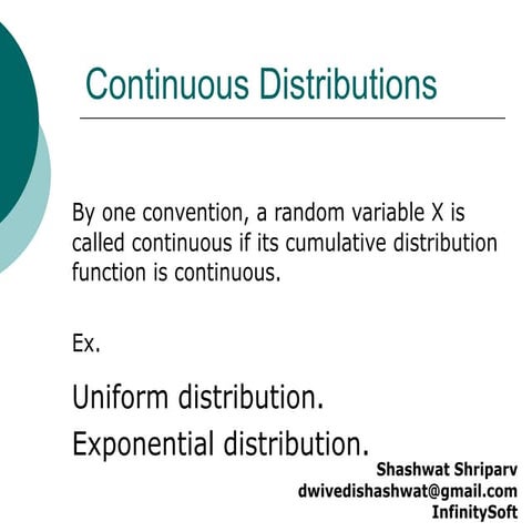 Continuous distributions