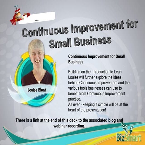 Continuous improvement for Small Businesses