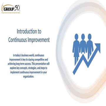 Drive Business Excellence with Continuous Improvement Strategies