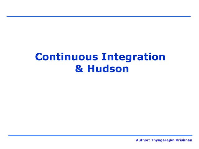 Continuous Integration System