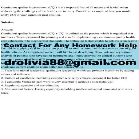 Continuous quality improvement (CQI) is the responsibility of all nu.pdf