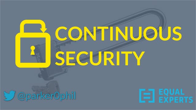 Continuous Security