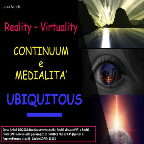 Continuum realtà aumentata, mista, virtuale