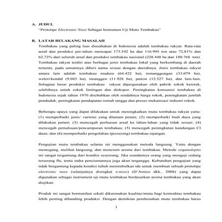 Contoh proposal pkm karsa cipta | PDF