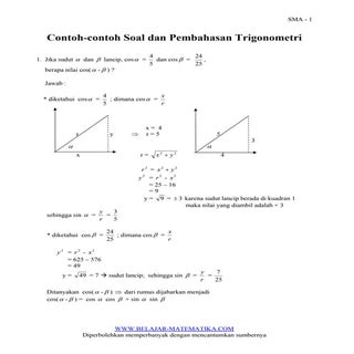 Contoh contoh soal dan pembahasan t...