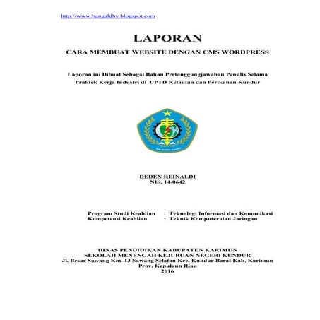 Contoh laporan-prakerin-tkj-membuat-website