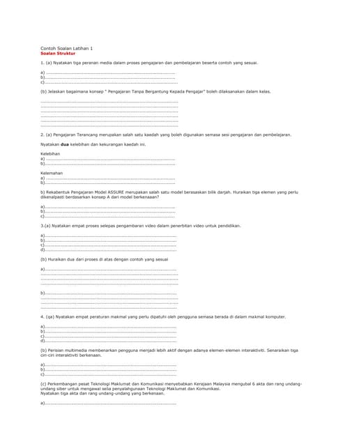 Penerbitan Video Dalam Pendidikan (EDU 3105)