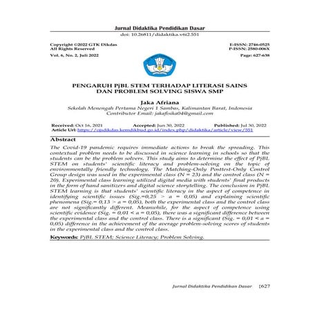 Seminar Proposal Tesis pendidikan dasar unpak | PDF