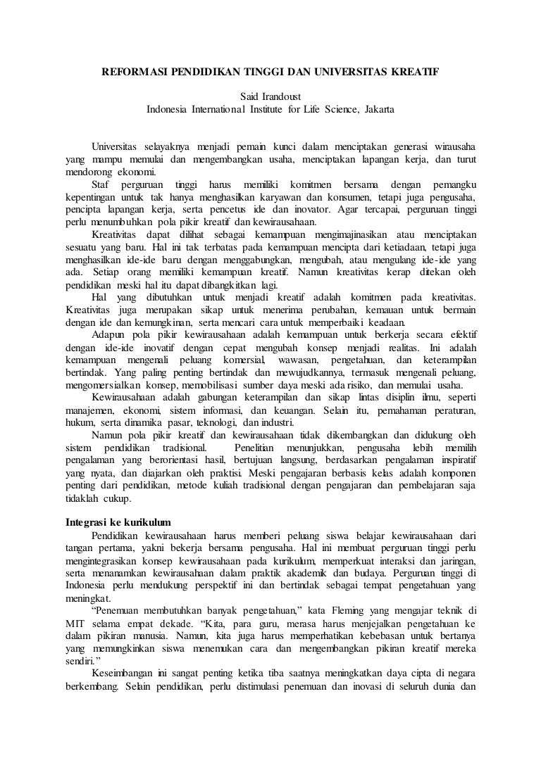 Contoh Artikel Ilmiah Populer