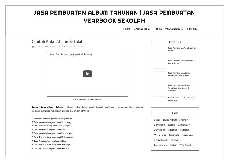 Contoh Buku Album Sekolah Jasa Pembuatan Album Tahunan Jasa Pembu