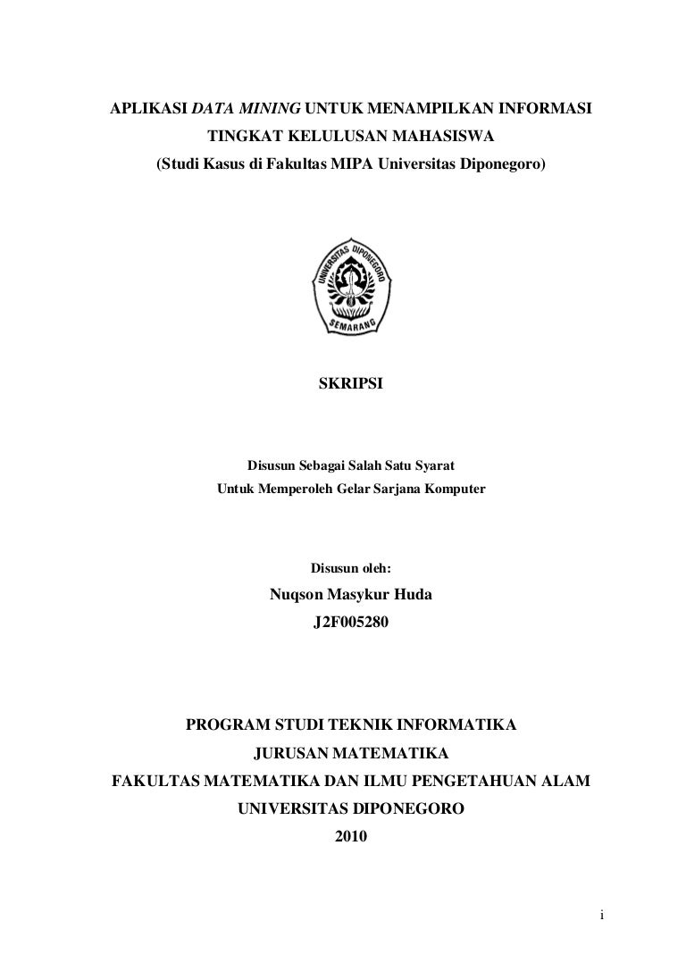 Pdf Penerapan Algoritma Apriori Data Mining Untuk Mengetahui Kecurangan Skripsi