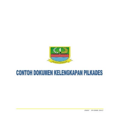 Contoh Dokumen KELENGKAPAN Pilkades