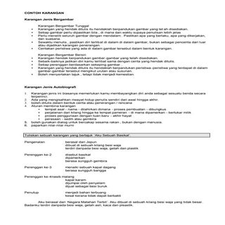 Contoh  karangan
