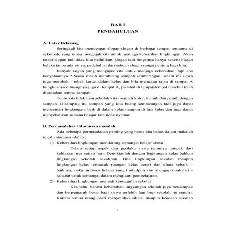 Contoh karya ilmiah dalam lingkungan sekolah