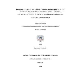 Contoh karya tulis ilmiah lengkap