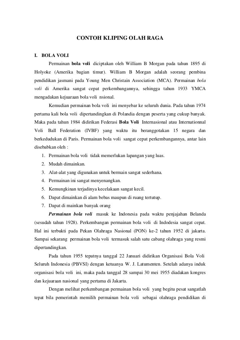 Pengertian Permainan Bola Voli Sejarah Peraturan Teknik Makalah