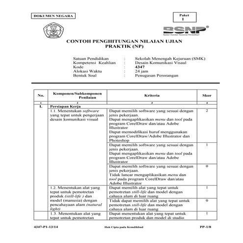 Contoh Penghitungan Doc