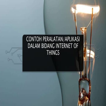 Contoh Peralatan IoT on era Industry 4.0