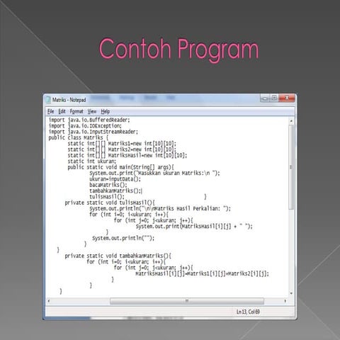 Contoh program