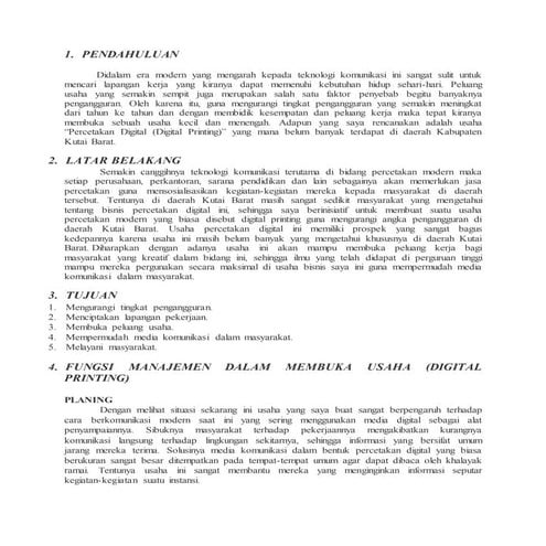 Contoh proposal percetakan