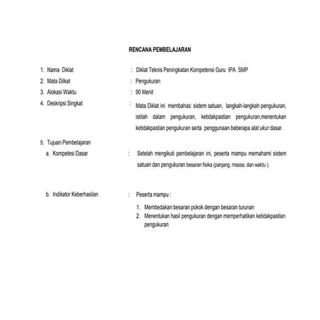 Contoh rpp | DOCX