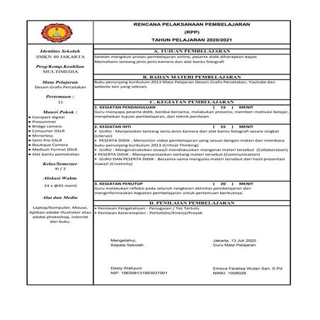 Contoh rpp | PDF