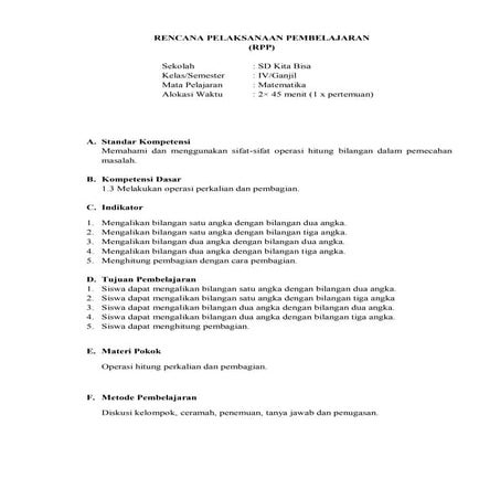 Contoh RPP dengan LKS