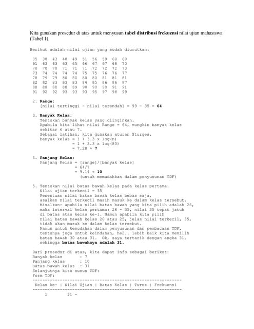 Contoh Soal Satistik