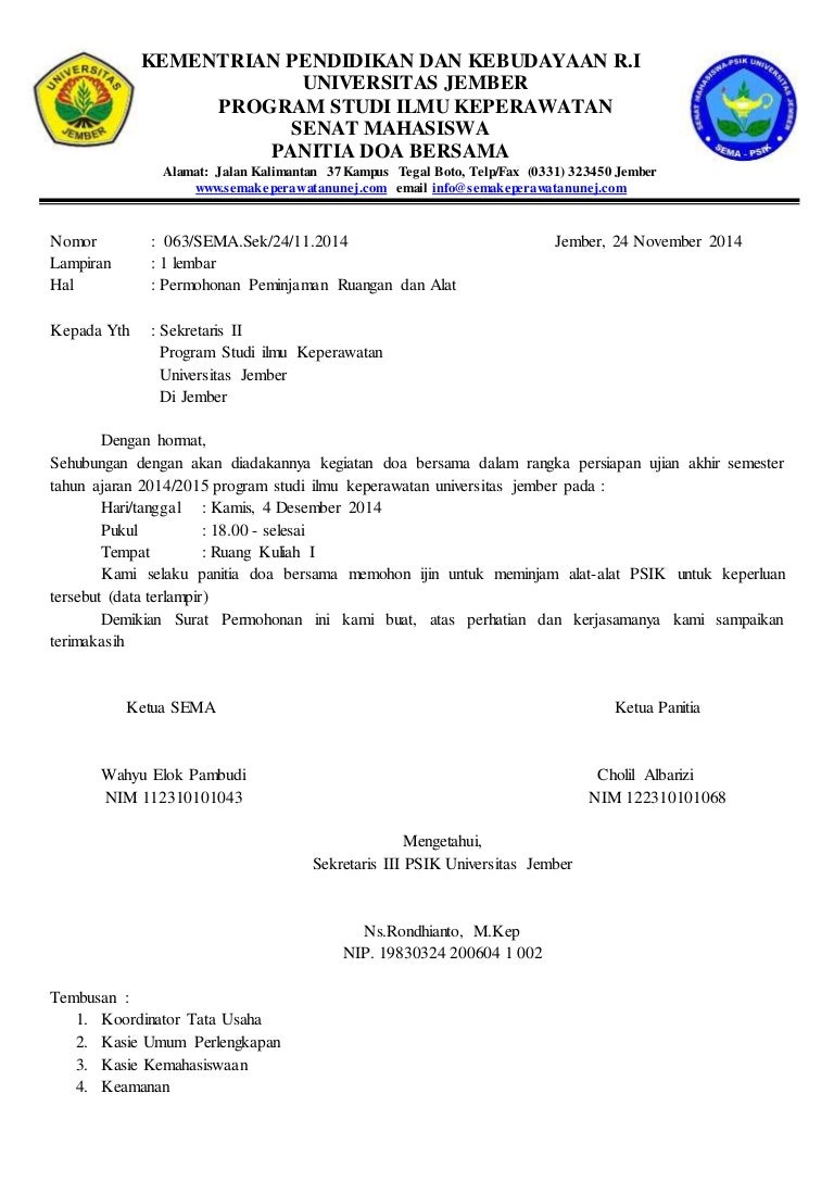 Contoh Surat Peminjaman Zoom Nusagates