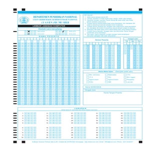 Contoh template danreport ljk smk