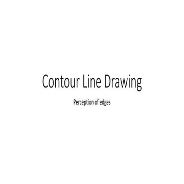 Contour drawing