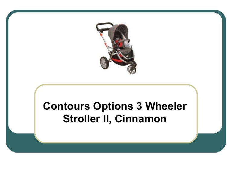 contours options 3 wheeler stroller