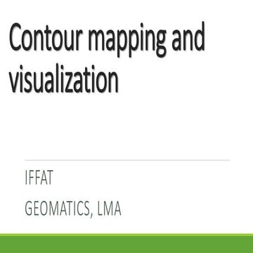 Contour visualisation