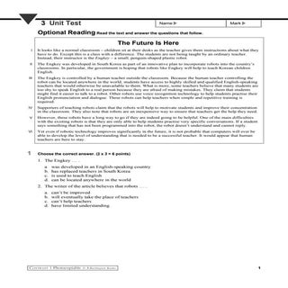 BACH READING - UNIT 3