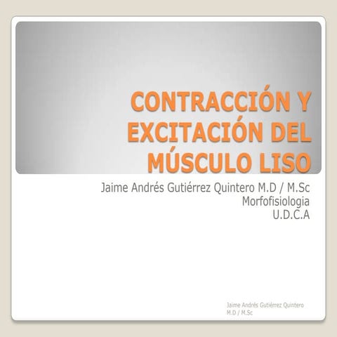 Contracción y excitación del músculo liso   semana 2