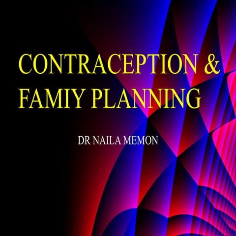 Contraception & famiy planning