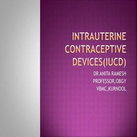 CONTRACEPTION  IUCD POWERPOINT