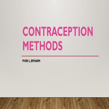 Modern contraceptive methods | PPTX