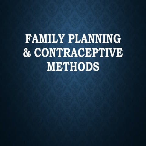 Contraceptive Methods for 3rd MBBS Community Medicine | PPTX