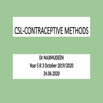 Contraceptive methods obstetric gynaecology