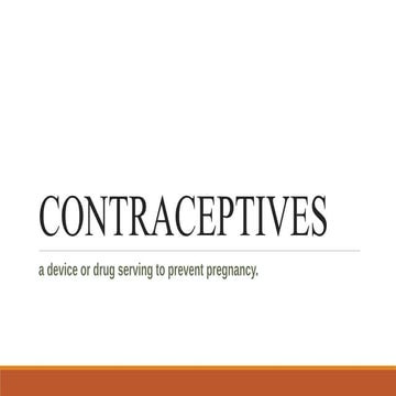Contraceptives