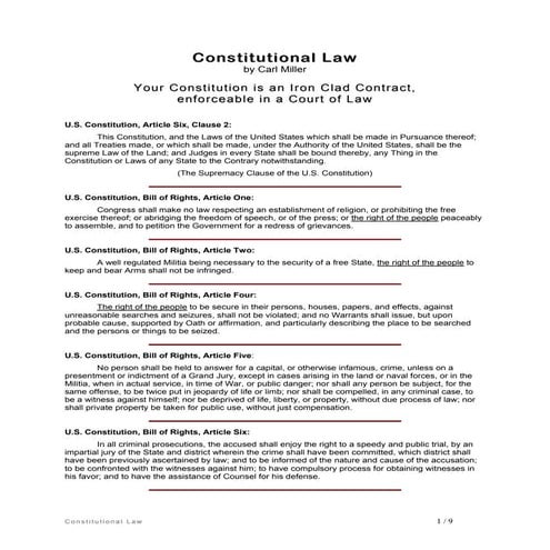 Contract for The Citizens