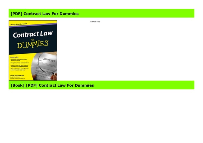 [PDF] Contract Law For Dummies