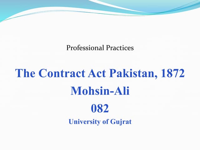 Contract What is Contract and its types