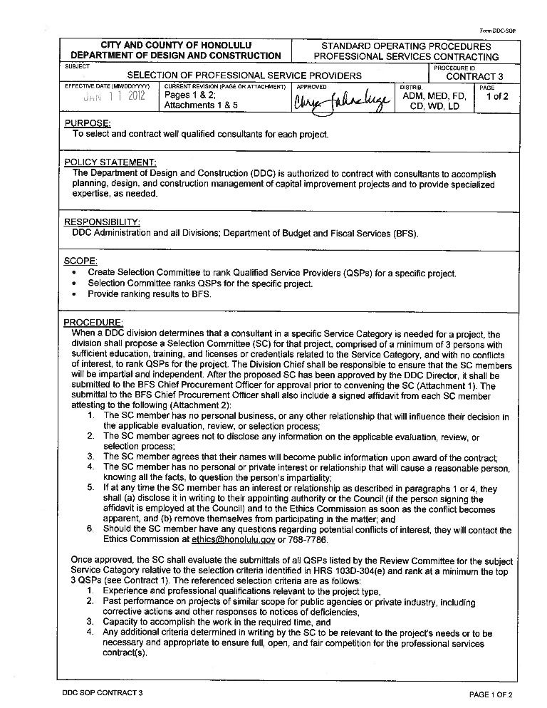 contract 3 selection of professional service providers professional service agreement contract