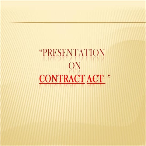 Contract act..